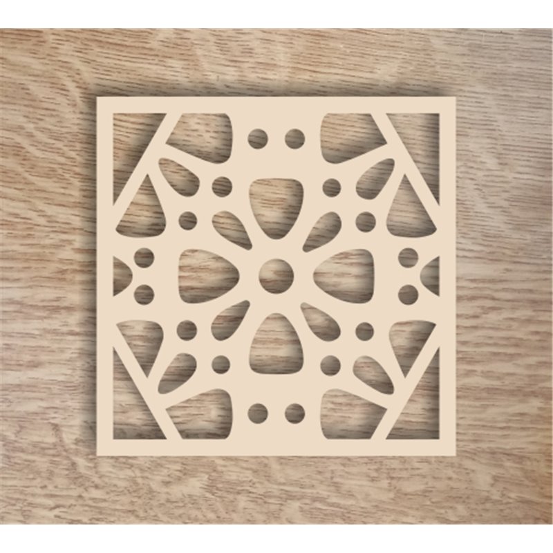 Dřevěný podtácek čtverec standard - Dekor 1