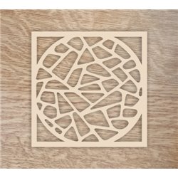 Dřevěný podtácek čtverec standard - Dekor 6