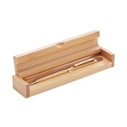 Bambusové kuličkové pero v krabičce z bambusu