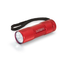 FLASHY. Hliníková svítilna s 9 LED diodami