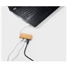 MOSER. HUB se 2 porty USB-A a 1 portem USB-C z bambusu