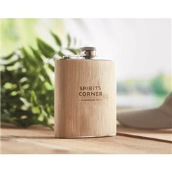 Placatka/butylka 175ml s bambusovým pláštěm