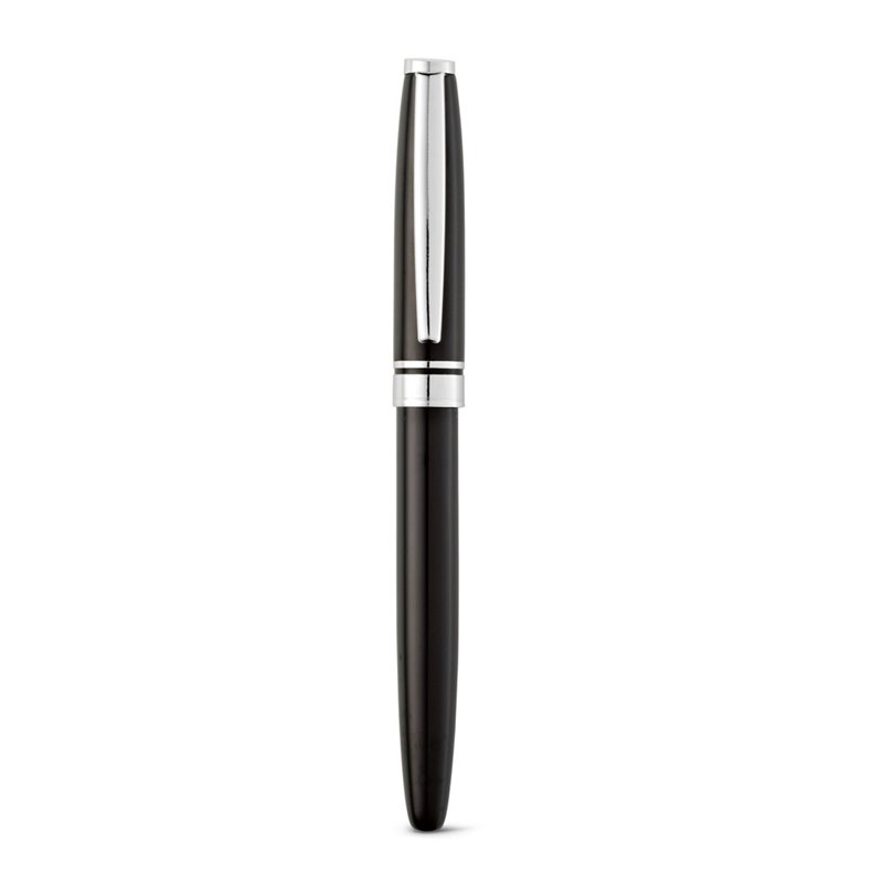 BERN kovové keramické pero s gravírováním, černé