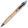 Kuličkové pero ze světlého dřeva, černé pouzdro - včetně gravírování