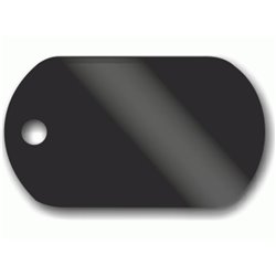 PSÍ ZNÁMKA - saténově černá (30x50mm, 1mm)