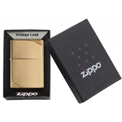 ZIPPO zapalovač 24012 HIGH POLISH BRASS VINTAGE WITH SLASHES s možností gravírování